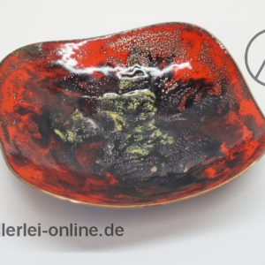 Kupfer Emaille Schale | Feiko Hanau – Handmade | Vintage 60-70er Jahre Emailleschale