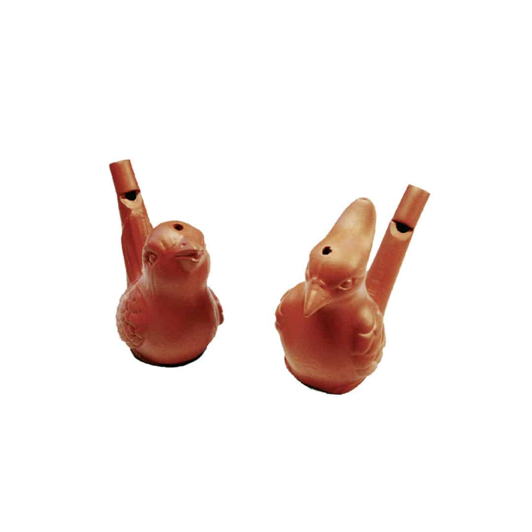 Vogelwasserpfeifen aus Ton