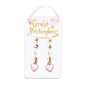 Great Pretenders Clip-Ohrringe „Herzen“ 2 Paar