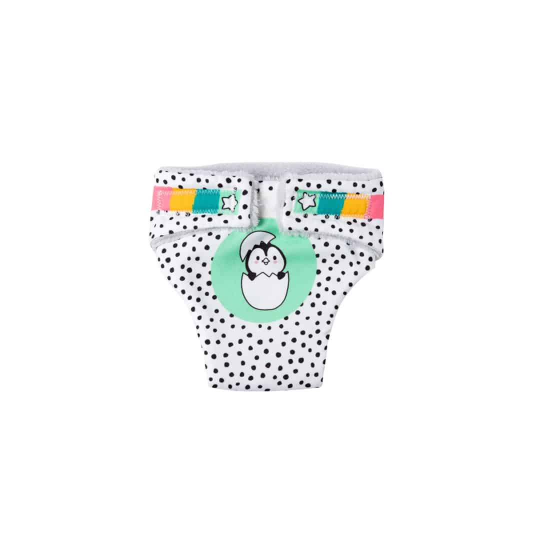 Heless Puppen-Stoffwindeln „Pinguin Pünktchen“, 2 Stück – Bild 3