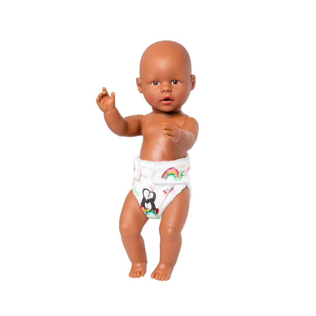 Heless Puppen-Stoffwindeln „Pinguin Pünktchen“, 2 Stück – Bild 5