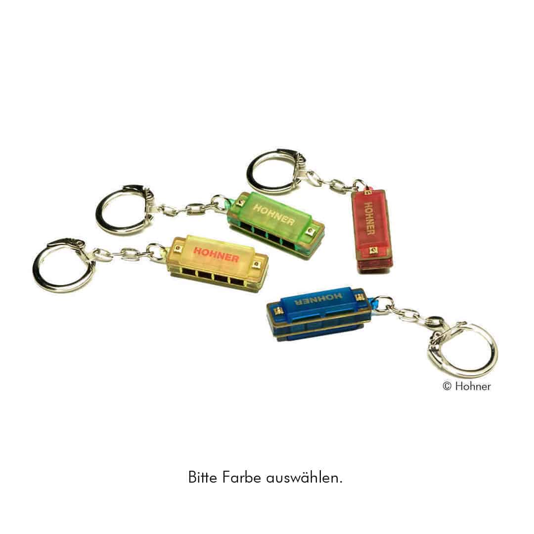 Hohner Mini Color Harp Mundharmonika mit Schlüsselanhänger