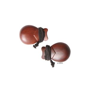 Große Kastagnetten aus Holz im Paar