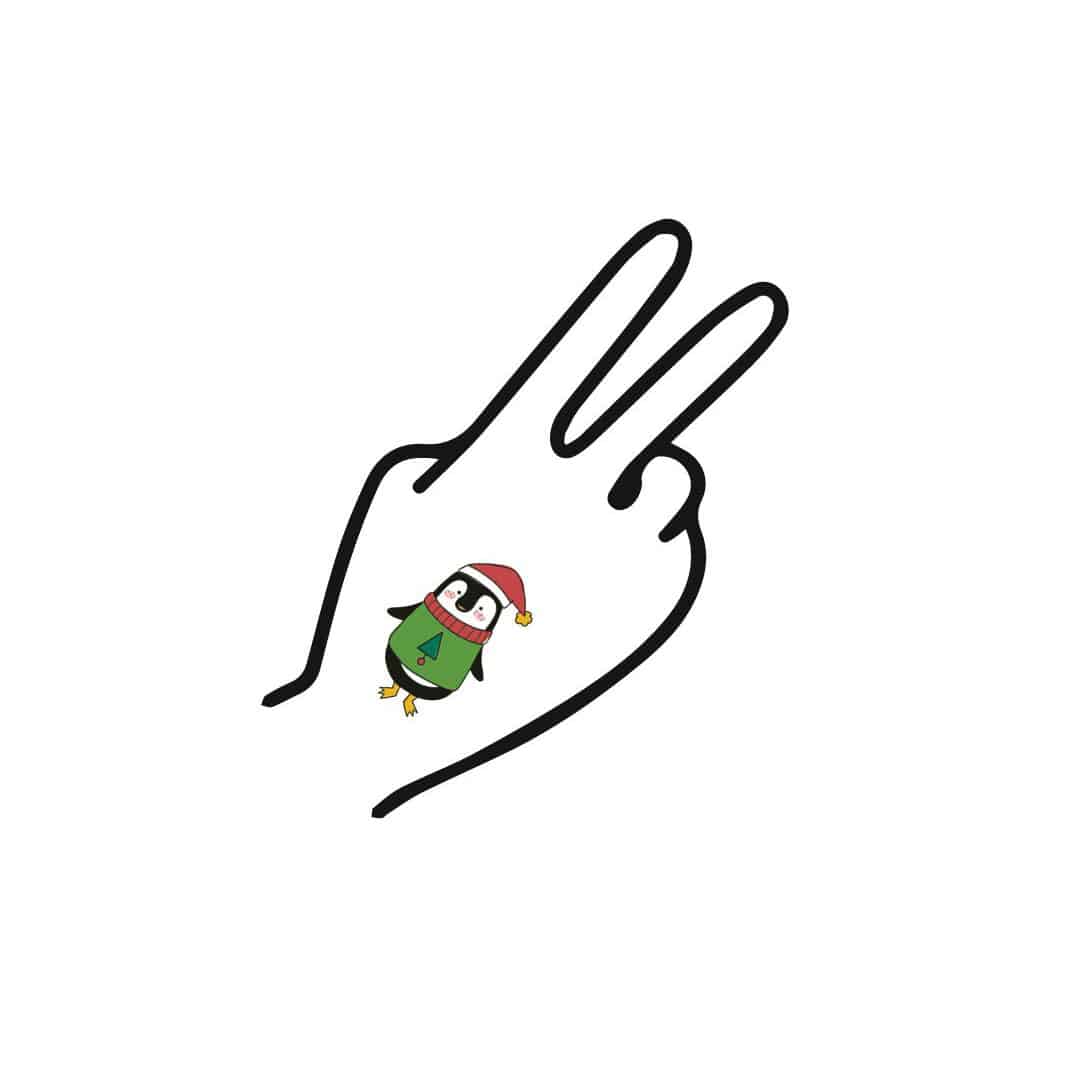 Moses Glitzer-Weihnachts-Tattoos von der Rolle – Bild 3