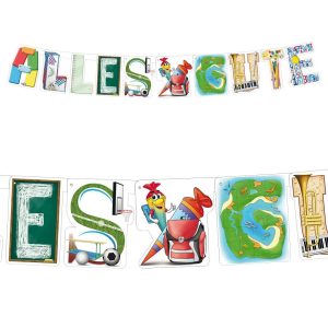 Deko-Girlande Schulanfang „Alles Gute“